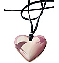 Kaolin Swallow Design Heart Pendant