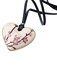 Kaolin Pink Flower Branch Design Pendant