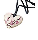 Kaolin Pink Flower Branch Design Pendant