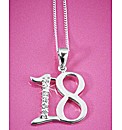Sterling Silver & CZ Age Pendant