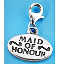 Sterling Silver Maid of Honor Charm