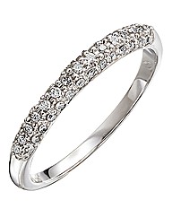 9 Carat White Gold 1/4ct Diamond Ring