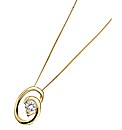 9 Carat Gold & Cubic Zirconia Pendant