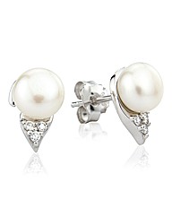 So Jewellery Silver Pearl Earrings