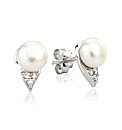 So Jewellery Silver Pearl Earrings