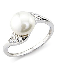 So Jewellery Sterling Silver Pearl Ring