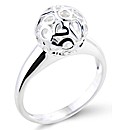 So Jewellery Sterling Silver Sphere Ring