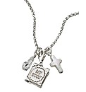 Sterling Silver Bible & Cross Locket
