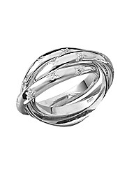 Sterling Silver & CZ Wedding Ring