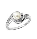 Sterling Silver & Pearl Ring