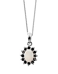 Sterling Silver & Opal Pendant