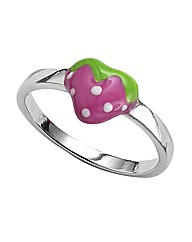 Sterling Silver Strawberry Ring