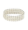 Three Strand Pearl Stretch Bracelet