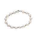 Textured Beads and Pearl Bracelet