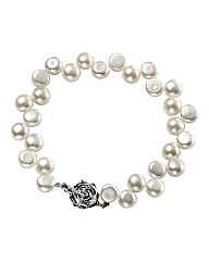 Sterling Silver Pearl Bracelet