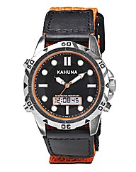 Kahuna Gents Orange Rip Strap Watch