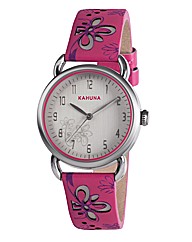 Kahuna Ladies Leather Cut-out Watch