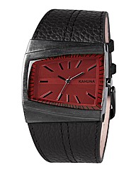 Kahuna Gents Black Strap Watch