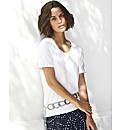 Gray & Osbourn Jersey Satin Trim Top