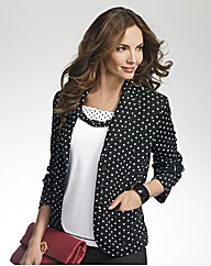 Gelco Polka Dot Jacquard Jacket