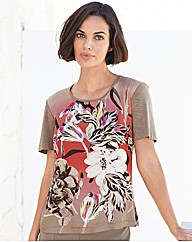 Gerry Weber Printed Jersey and Woven Top