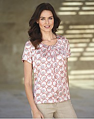 Gelco Silky Spot Print Top