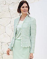 Basler Tweed Jacket With Scallop Trims