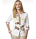 Crinkle Panelled Shirt