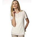 Anise Pleated Front Shell Top