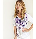 Gelco Floral Print Jersey Top