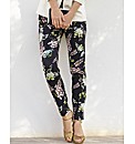 Passport Printed Cropped Trousers