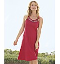 Pill Embellished Sleeveless Beach Dress