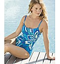 Gottex Floral Print Square Neck SwimSuit