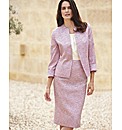 Gray & Osbourn Mid Length Textured Skirt