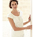Anise Ivory Satin Top