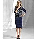 Gina Bacconi Crepe Zip Up Pencil Skirt