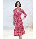 Gina Bacconi Abstract Animal Print Dress
