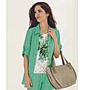 Lebek Crinkle Waist Tie Over Shirt