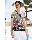 Taifun Floral Silky Blouse