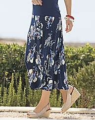 Emreco Abstract Printed Long Skirt