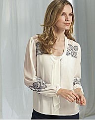 Anise White Chiffon Blouse