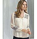 Anise White Chiffon Blouse