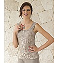 Frank Lyman Jersey Lace Cami Top