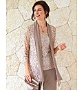 Frank Lyman Long Line Lace Cardigan