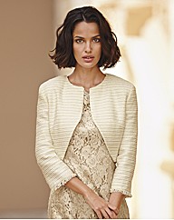 Apanage Tweed Fringe Cuff Bolero