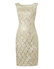 Apanage Lace Foil Sleeveless Dress