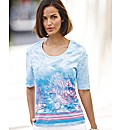 Basler Sea Life Print Top