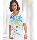 Frank Walder Floral Print Jersey Top