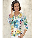 Frank Walder Multi Floral Zip Jacket