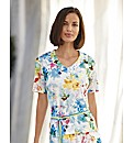 Frank Walder Floral Print Jersey Top